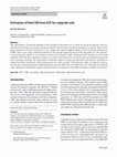 Research paper thumbnail of Estimation of field CBR from DCP for subgrade soils