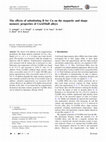 Research paper thumbnail of The effects of substituting B for Cu on the magnetic and shape memory properties of CuAlMnB alloys