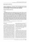 Research paper thumbnail of Clinical Significance of Serum p53 and Epidermal Growth Factor Receptor in Patients with Acute Leukemia