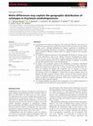 Research paper thumbnail of Niche differences may explain the geographic distribution of cytotypes in Erysimum mediohispanicum