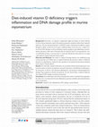 Research paper thumbnail of Diet-induced vitamin D deficiency triggers inflammation and DNA damage profile in murine myometrium