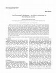 Research paper thumbnail of Food Processing by Irradiation—–An effective technology for food safety and security