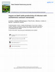 Impact on beef cattle productivity of infection with anthelmintic-resistant nematodes Cover Page