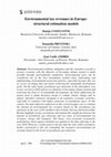 Research paper thumbnail of Environmental tax revenues in Europe: structural estimation models