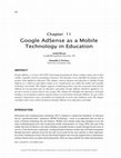 Research paper thumbnail of Google AdSense as a Mobile Technology in Education