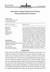 Research paper thumbnail of Intersections in Design Thinking and Art Thinking: Towards Interdisciplinary Innovation