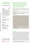 Research paper thumbnail of Genotypic variation and plasticity in climate-adaptive traits after range expansion and fragmentation of red spruce ( Picea rubens Sarg.)