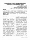 Research paper thumbnail of Anotaciones sobre la historia natural de aves frugívoras y nectarívoras en la región de Boquete, Panamá