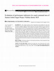 Research paper thumbnail of Evaluation of performance indicators for canal command area of Samrat Ashok Sagar Project Vidisha district M.P