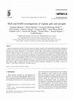 Research paper thumbnail of DLS and SAXS investigations of organic gels and aerogels