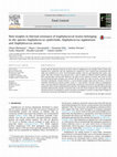 Research paper thumbnail of New insights in thermal resistance of staphylococcal strains belonging to the species Staphylococcus epidermidis, Staphylococcus lugdunensis and Staphylococcus aureus