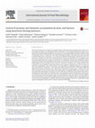 Research paper thumbnail of Control of tyramine and histamine accumulation by lactic acid bacteria using bacteriocin forming lactococci