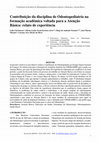 Research paper thumbnail of Contribuição da disciplina de Odontopediatria na formação acadêmica voltada para a Atenção Básica