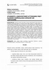 Research paper thumbnail of Students’ Linguistic Attitude Towards Language Mistakes/Errors in Learning and Using a Foreign Language