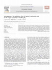 Research paper thumbnail of Investigation of the inhibition effect of indole-3-carboxylic acid on the copper corrosion in 0.5M H2SO4