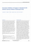 Research paper thumbnail of Corrosion Inhibition of Copper in Aerated 0.5 M Sulfuric Acid by Indole-2-Carboxylic Acid