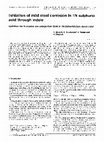 Research paper thumbnail of Inhibition of mild steel corrosion in 1N sulphuric acid through indole