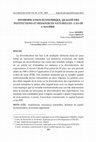 Research paper thumbnail of Diversification économique, qualité des institutions et ressources naturelles : cas de l’Algérie