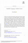 Research paper thumbnail of Kurdish Language, Turkish Courts