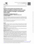 Research paper thumbnail of Patient and hospital characteristics that influence incidence of adverse events in acute public hospitals in Portugal: a retrospective cohort study