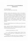 Research paper thumbnail of AÇÃO CIVIL PÚBLICA X AÇÃO DE IMPROBIDADE ADMINISTRATIVA