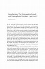 Research paper thumbnail of Introduction: The Holocaust in French and Francophone Literature (1997–2017)