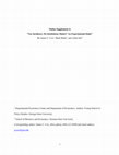 Research paper thumbnail of Supplemental Material, PFR_final_supplementary - Tax Incidence: Do Institutions Matter? An Experimental Study