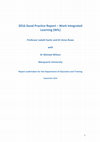 Good practice report - work integrated learning (WIL) Cover Page