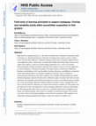 Research paper thumbnail of Field Tests of Learning Principles to Support Pedagogy: Overlap and Variability Jointly Affect Sound/Letter Acquisition in First Graders