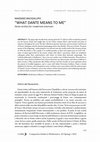 Research paper thumbnail of "What Dante Means to Me": Dante ed Eliot fra i modernisti americani