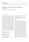 Research paper thumbnail of The Essence of Ethical Reasoning in Robot-Emotion Processing