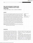 Research paper thumbnail of Water smart technologies for irrigation water management of elephant foot yam in tropical zones of India