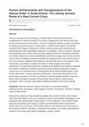 Research paper thumbnail of "Human Achievements and Transgressions of the Natural Order in Greek Drama: The Literary Ancient Roots of a Real Current Crisis", Critical Stages/Scènes critiques, winter Issue no 26  (2022), special topic “Theatre & Ecology”, guest editors: Vicky Angelaki and Elizabeth Sakellaridou.