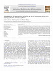 Research paper thumbnail of Biodegradation of cypermethrin by Bacillus sp. in soil microcosm and in-vitro toxicity evaluation on human cell line