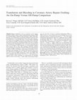 Research paper thumbnail of Transfusion and bleeding in coronary artery bypass grafting: an on-pump versus off-pump comparison