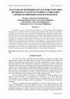 Research paper thumbnail of Analysis of Determinant Factors towards Dividend at Manufacturing Companies Listed in Indonesia Stock Exchange