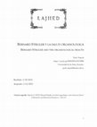 Research paper thumbnail of BERNARD STIEGLER Y LA SALUD ORGANOLÓGICA