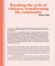 Research paper thumbnail of Breaking the cycle of violence, transforming the community