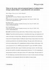 Research paper thumbnail of What Are the Energy and Environmental Impacts of Adding Battery Storage to Photovoltaics? A Generalized Life Cycle Assessment