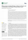 Research paper thumbnail of Serious Games in Cultural Heritage: A Review of Practices and Considerations in the Design of Location-Based Games