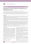 Research paper thumbnail of Determinants of sexual satisfaction among Bosnian and Herzegovinian women