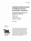 Research paper thumbnail of Identifying Requirements for Effective Human-Automation Teamwork