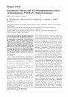 Research paper thumbnail of Experimental therapy with 9-[2-(phosphonomethoxy)ethyl]-2,6-diaminopurine (PMEDAP): origin of resistance