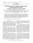 Research paper thumbnail of Biosynthesis of the scFv antibody to human ferritin in plant and bacterial producers