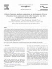 Research paper thumbnail of Effects of nutrient medium composition on development of Stevia rebaudiana shoots cultivated in the roller bioreactor and their production of steviol glycosides