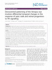 Dorsoventral patterning of the Xenopus eye involves differential temporal changes in the response of optic stalk and retinal progenitors to Hh signalling Cover Page