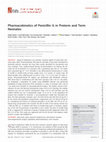 Research paper thumbnail of Pharmacokinetics of Penicillin G in Preterm and Term Neonates