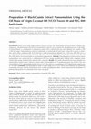 Preparation of Black Cumin Extract Nanoemulsion Using the Oil Phase of Virgin Coconut Oil (VCO) Tween 80 and PEG 400 Surfactants Cover Page