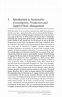 Research paper thumbnail of Introduction to Sustainable Consumption, Production and Supply Chain Management