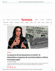 Research paper thumbnail of La masacre de las bananeras sí existió: a demoledora respuesta de una historiadora a María Fernanda Cabal